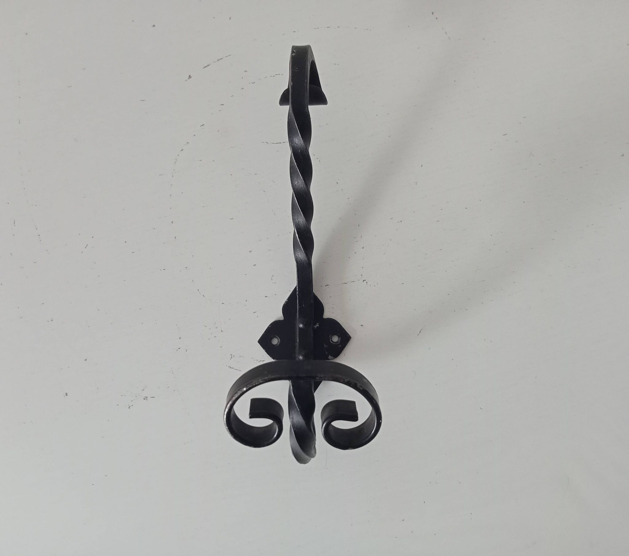 Vintage wrought iron coat rack