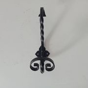 Vintage wrought iron coat rack
