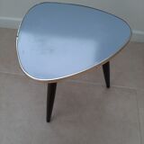 Tripod plant door in vintage blue grey Formica