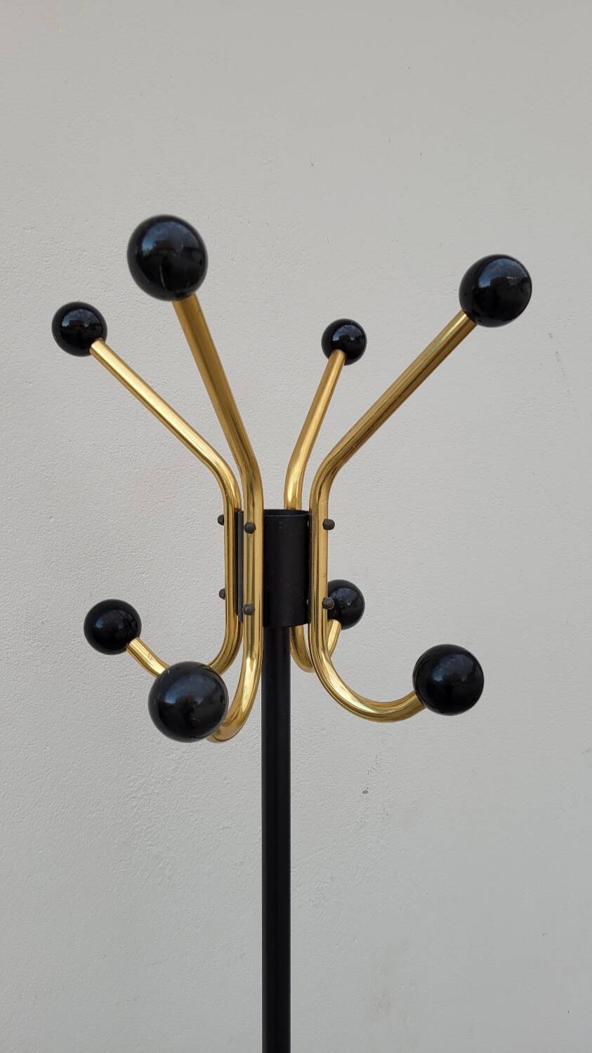 Vintage Parrot Coat Rack with balls 1950s design