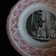 Talking plate with theme Gien N° 1 late nineteenth