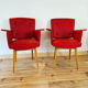 Paire de fauteuils cocktail des années 50
