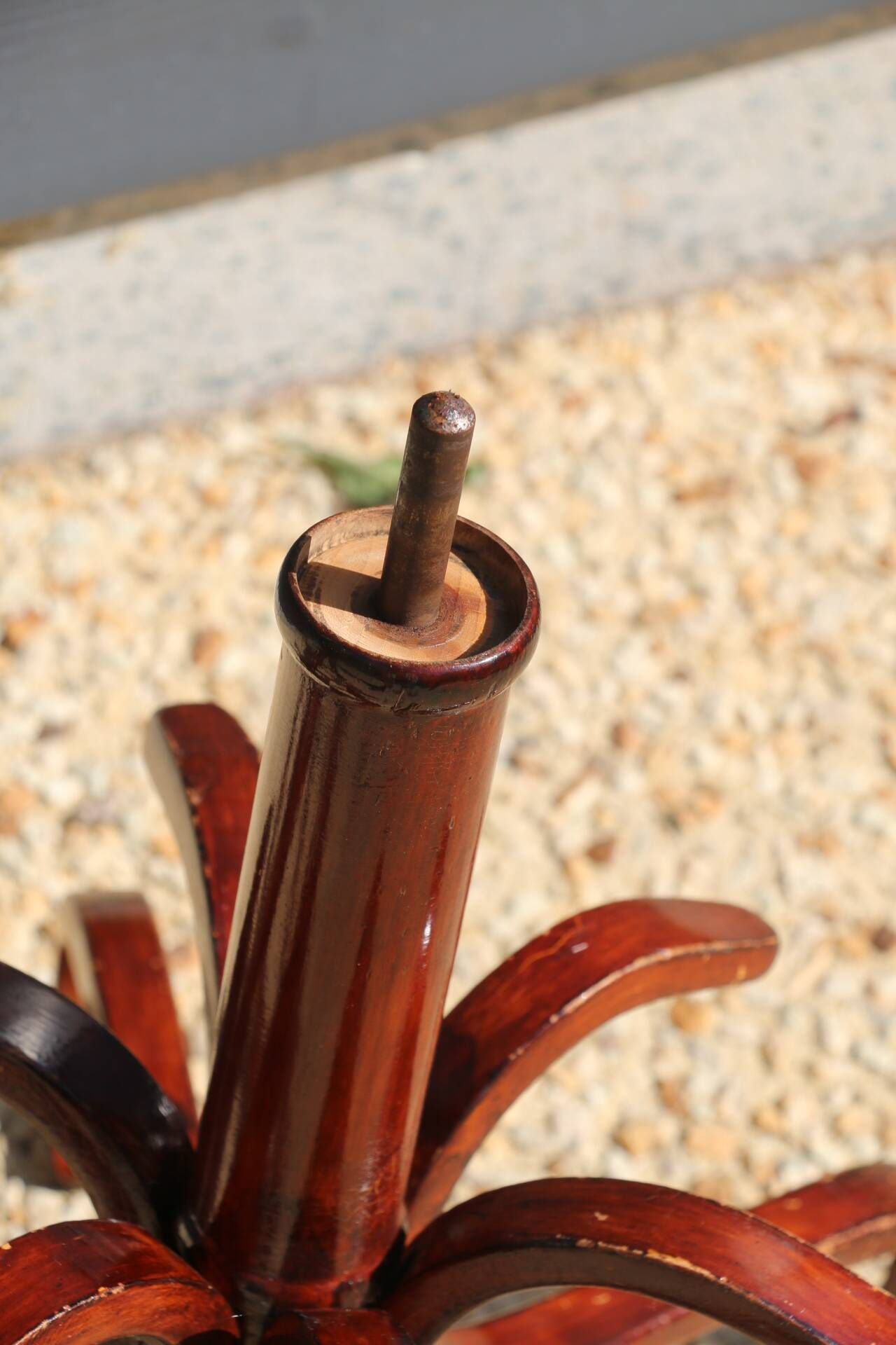 Coat rack umbrella stand BAUMANN mahogany (A4)
