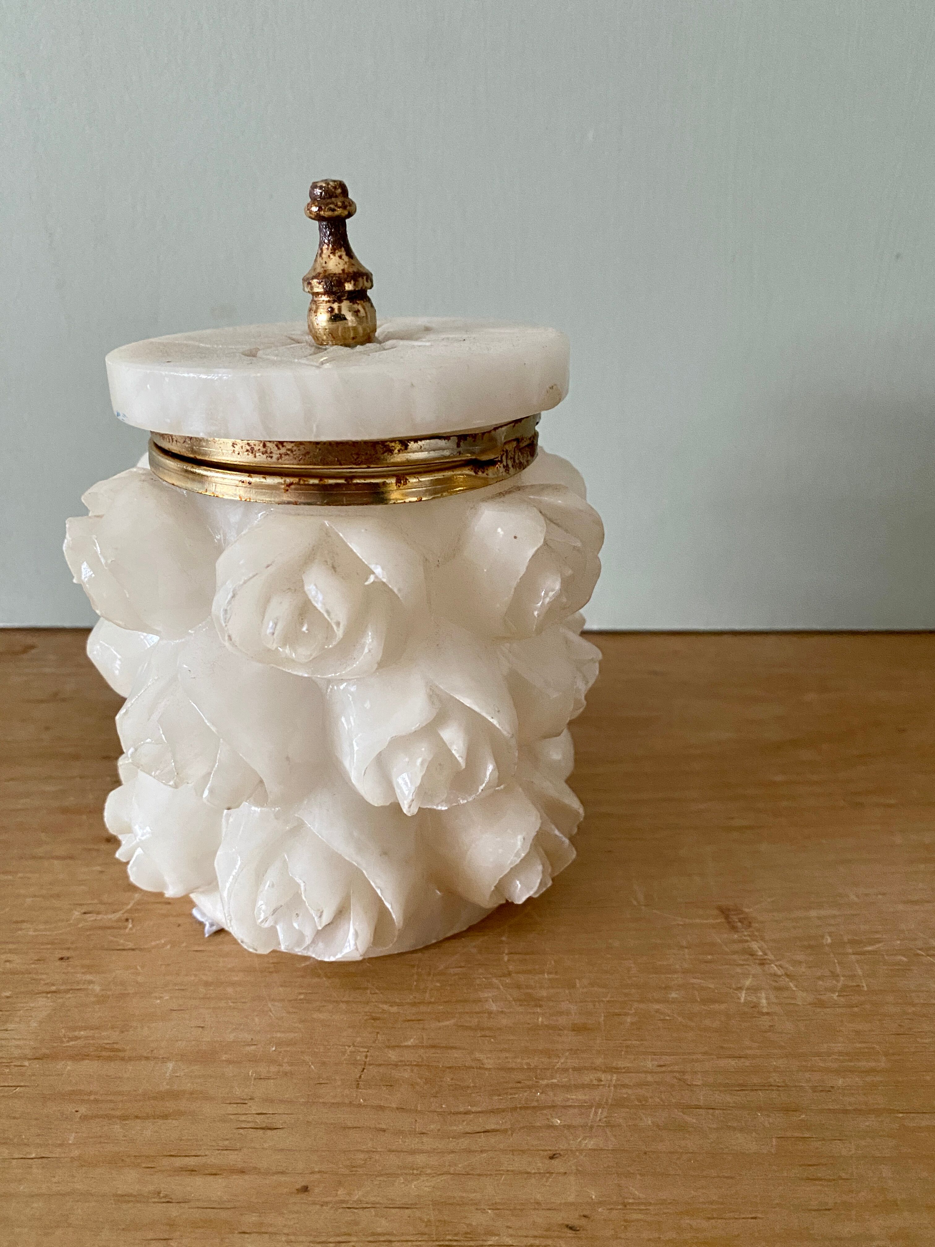 Vintage alabaster box