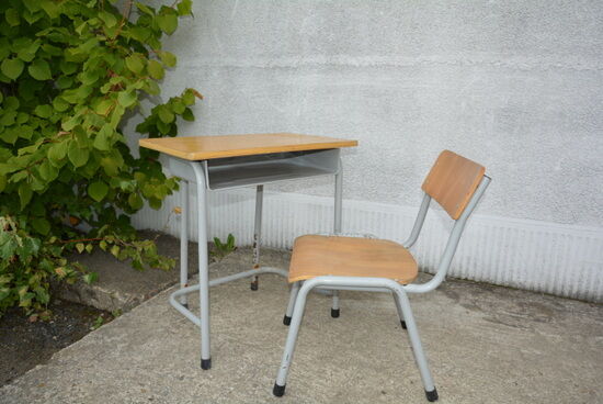 Child's desk and his chair