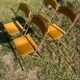4 chaises pliantes d opera annees 70
