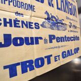 Affiche "Courses de Langon" années 1930
