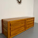Low enfilade Regain in solid elm, French design from the 1970s, vintage.