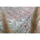1970s Vintage Persian Handmade Wool Cotton Light Pink Area Rug 285x374