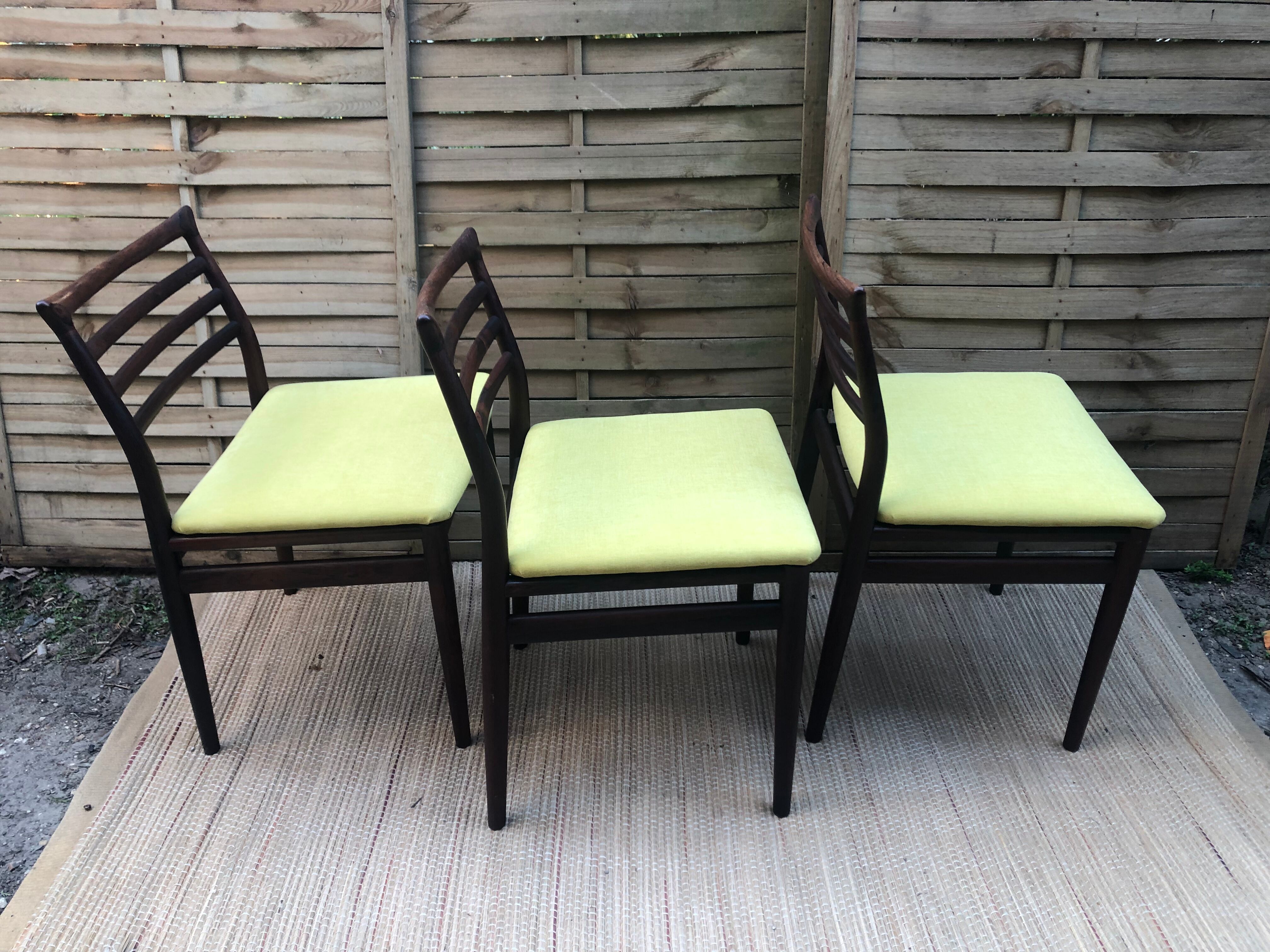 Rosewood chairs Erling Torvits by Søro Stolefabrik Scandinavian