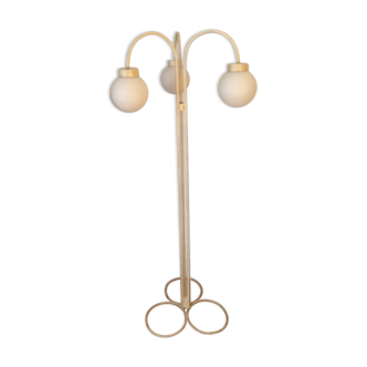 Floor lamp thrush opaline and metal