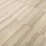 Striped Pattern Brown & Cream Vintage Kilim Rug, 220x300Cm