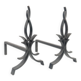 Raymond Subes (attr. to) - Pair of andirons