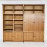 Bibliothèque en chêne clair Borge Mogensen pour Karl Andersson, Danemark des années 1950
