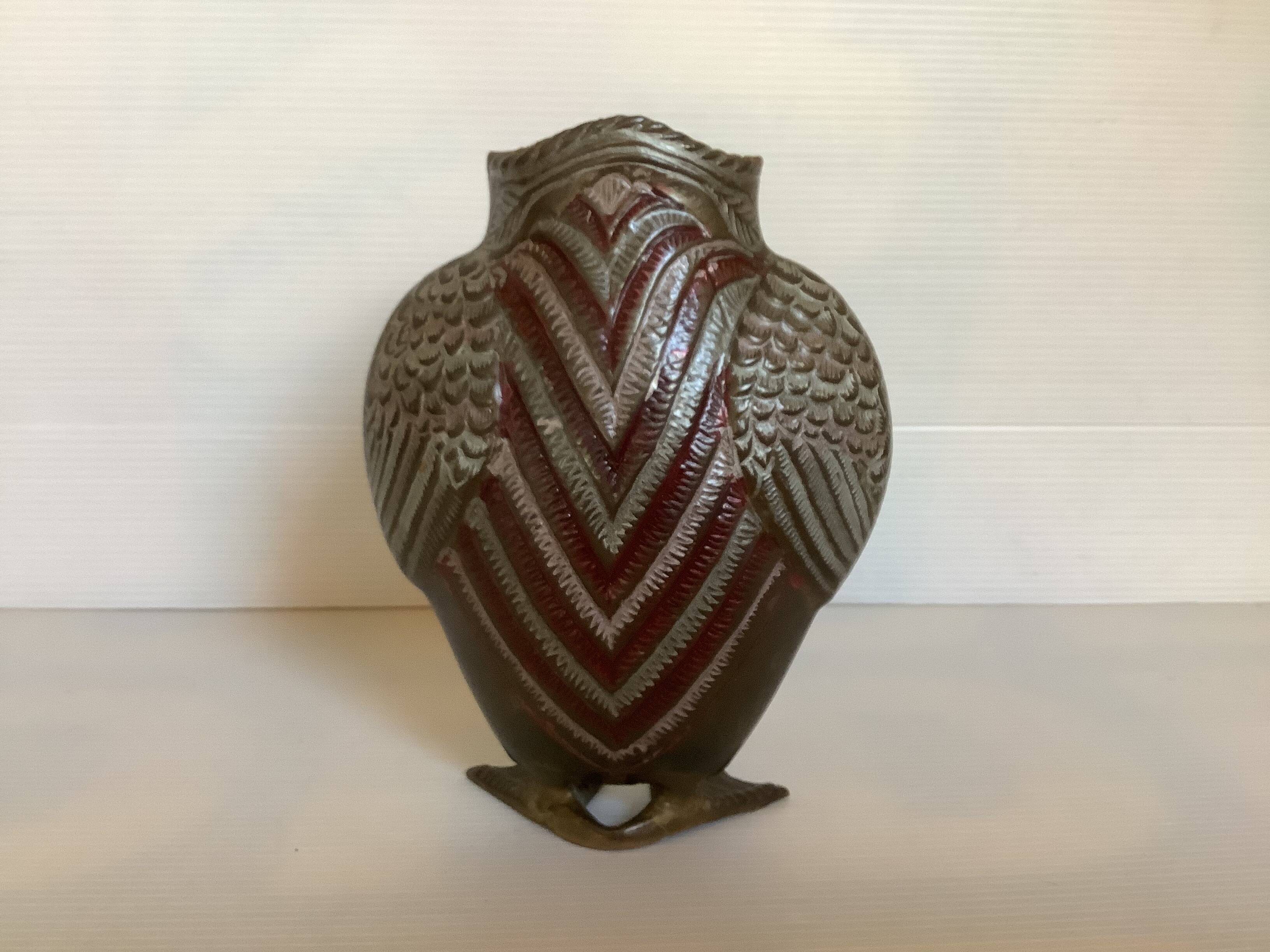 Brass zoomorphic vase