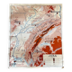Massif central and Jura vintage school map