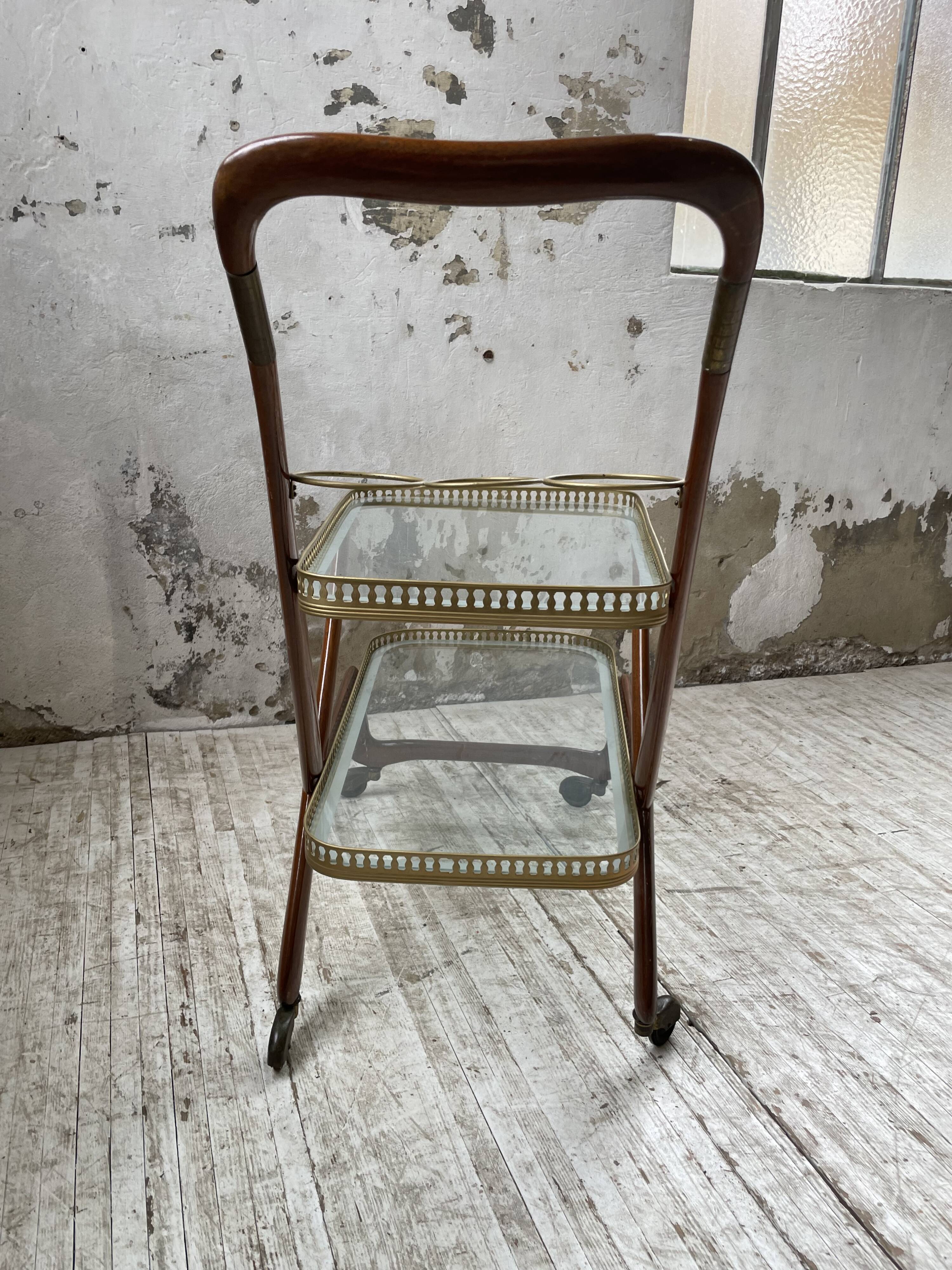 Italian Cesare Lacca style trolley, 1950s