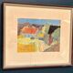 Original Swedish Water Colour – “Landscape” By Svan Grandin – Vintage & Framed – 43 × 36 Cm (16.9" × 14.2")