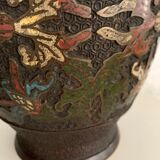 Pair of vases in monks