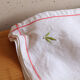 Set of 6 vintage embroidered table napkins with leaves.
