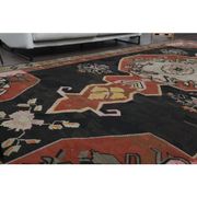 1970s Vintage Turkish Hand-Knotted Wool Cotton Brown Area Rug 234x417