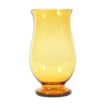 Vase en verre de Amber tchèque des années 1960 Sklárny Nový Bor