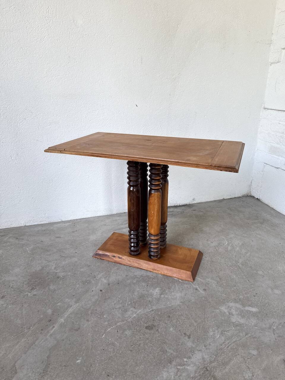 Dudouyt Courtray oak art deco console table