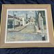 Tableau ancien Rue avec église – Jack Senne 1933