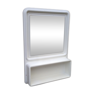 Miroir vintage en PVC blanc