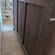 Low buffet in Louis XIII style made of solid walnut – Panels in "Pointe de Diamant"