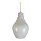 Scandinavian opaline pendant lamp drop 60s