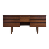 Vintage Mid-Century Modern Brown Teak Desk, 1960s