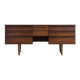 Vintage Mid-Century Modern Brown Teak Desk, 1960s