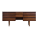 Vintage Mid-Century Modern Brown Teak Desk, 1960s