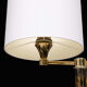Brass swing arm desk lamp Deknudt 1970s