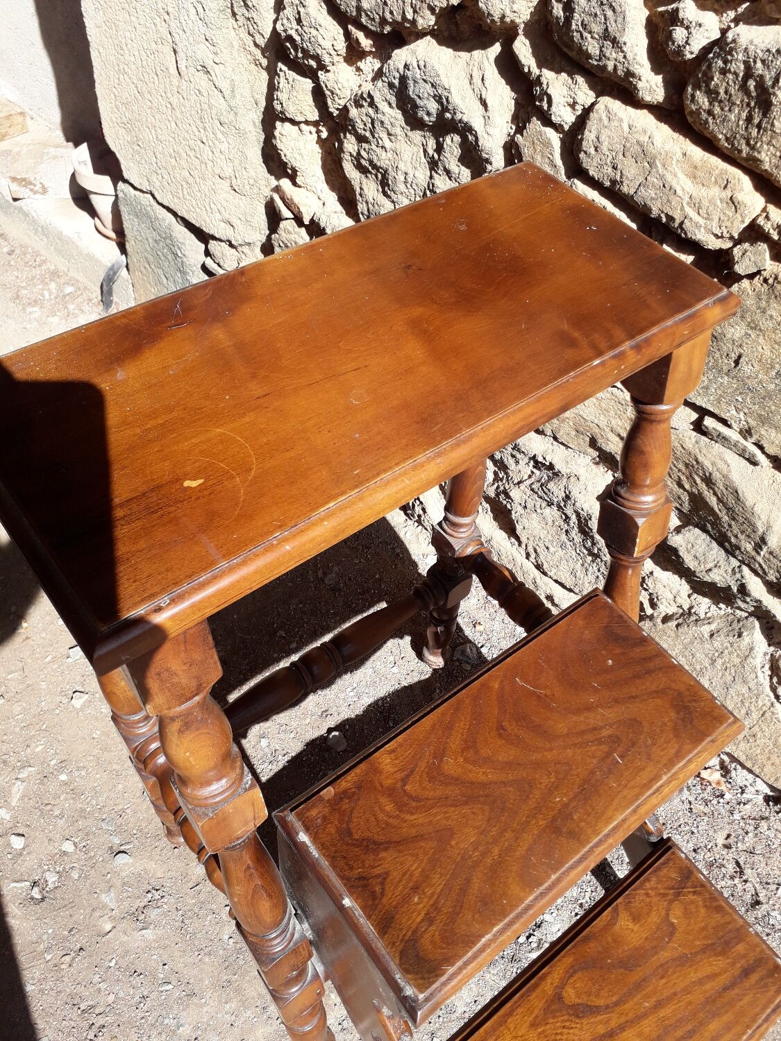 Old library stepladder