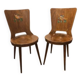 Pair of Baumann chairs model “Dove” 1960s