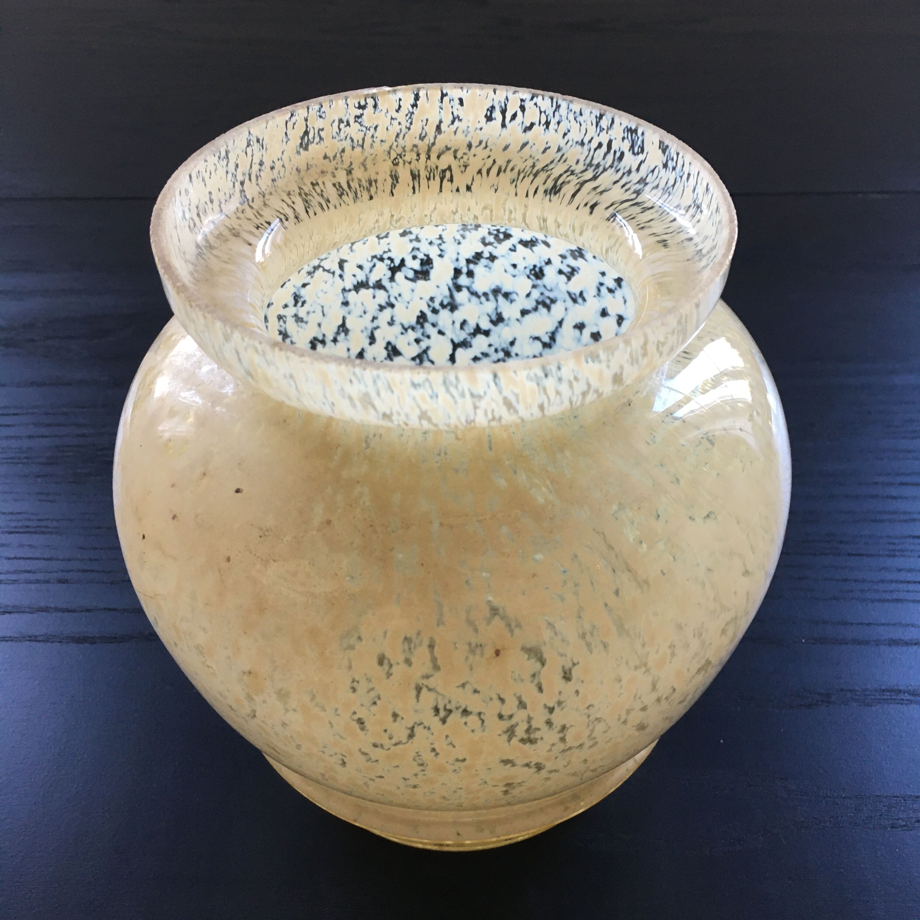 Art Deco style speckled vase