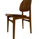 Vintage dining room chair Scandinavian 1960s plywood and teak design