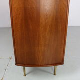 William watting wallnut & brass sideboard for fristho, 1955, denmark