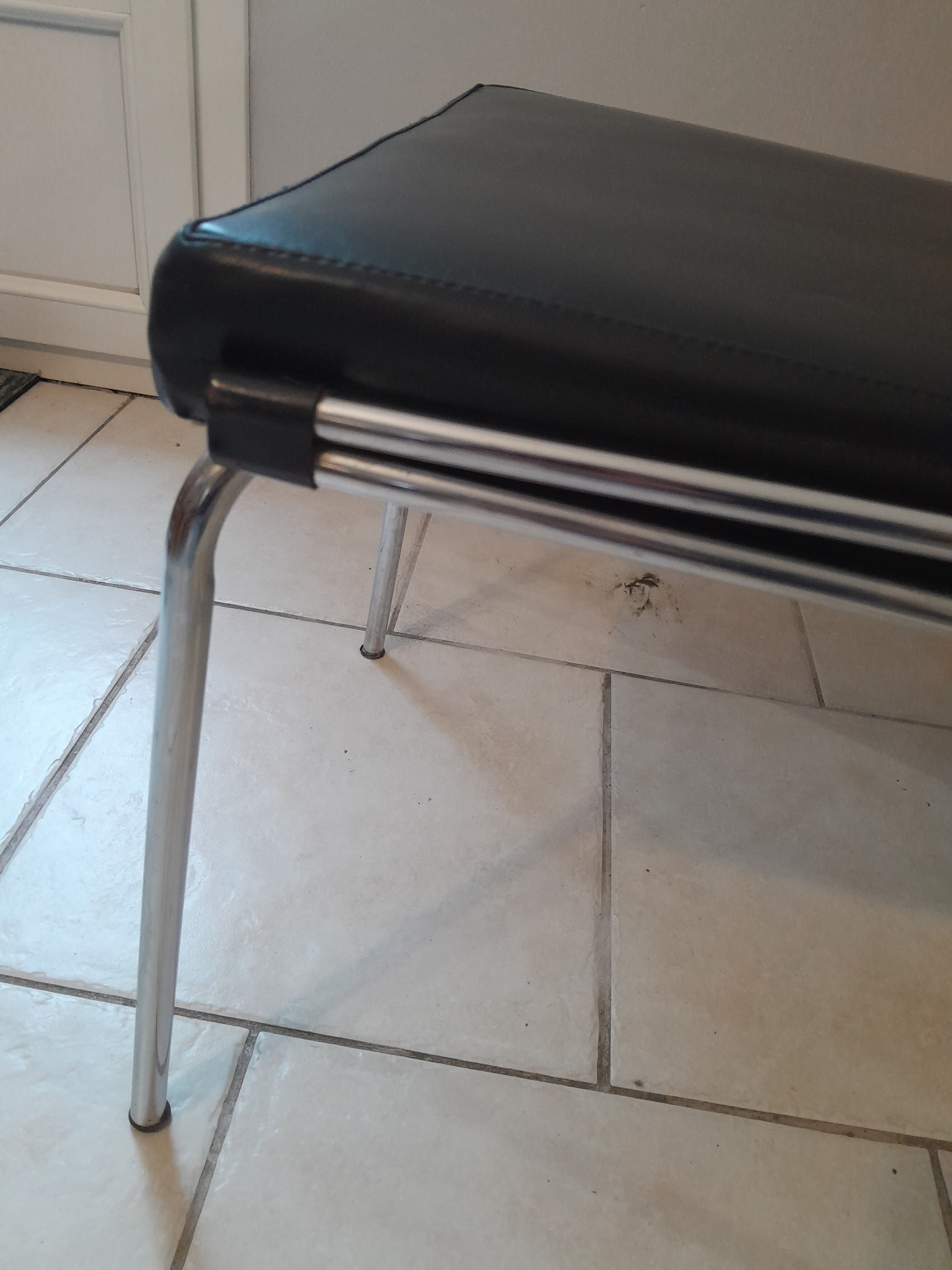 Vintage chrome desk chair Italian design