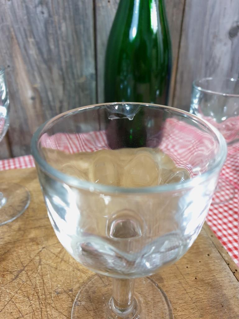 Antique bistro glasses