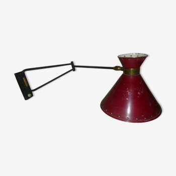 Lampe potence diabolo René Mathieu pour Lunel 1950