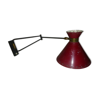 Lampe potence diabolo René Mathieu pour Lunel 1950