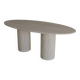 Calypso Oval Dining Table - Natural Travertine