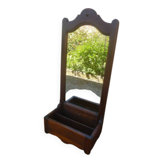 wall mirror with shelf, vintage