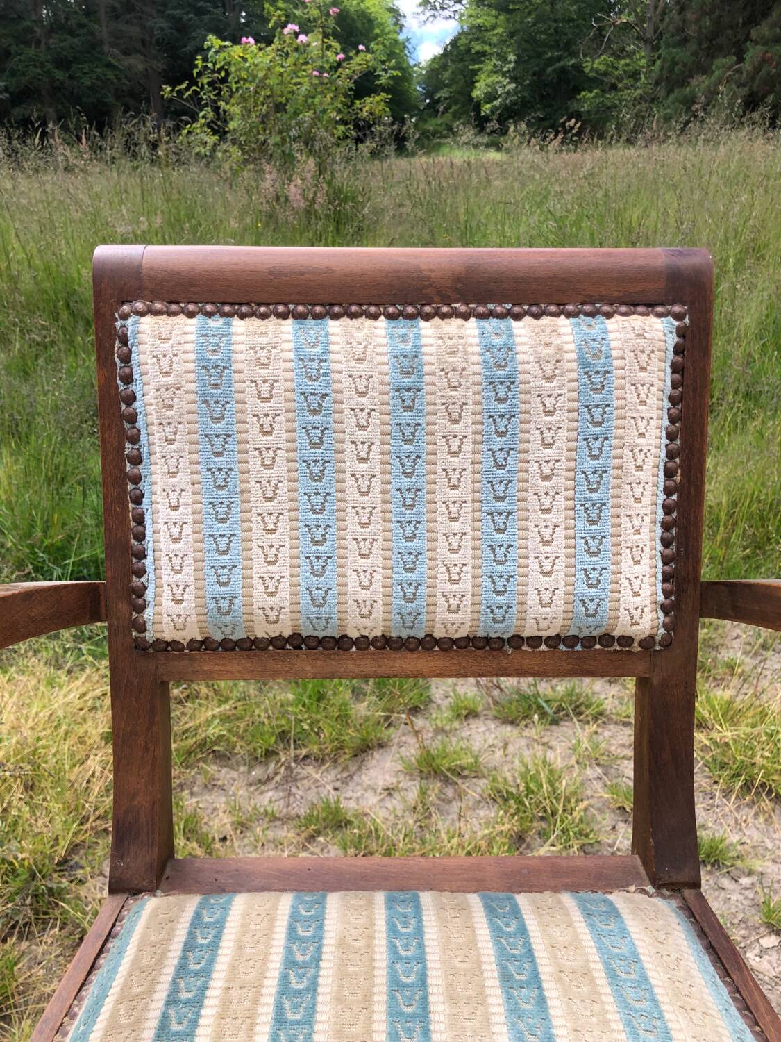 Vintage bridge armchair