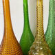 Carafe italienne Empoli pointes diamant 1970