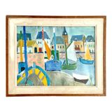 Large gouache painting “La Chaume”