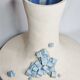 Design rocking vase in glazed ceramic with crystal decoration, 34 cm
